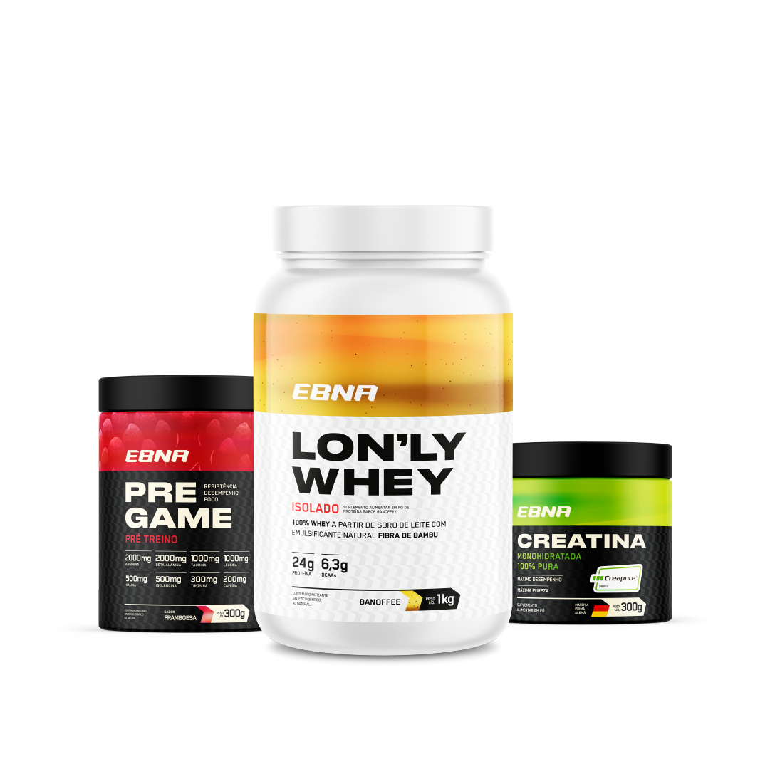 Advanced Kit → Lon'ly Whey + Pre-Game + Creatina