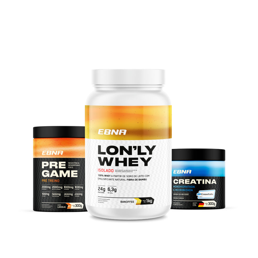 Advanced Kit → Lon'ly Whey + Pre-Game + Creatina