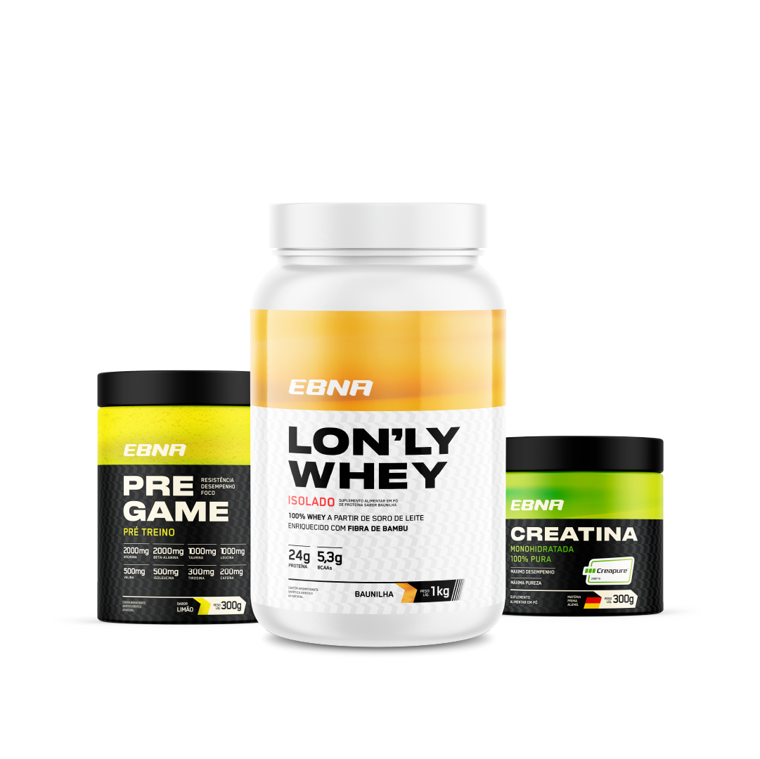Advanced Kit → Lon'ly Whey + Pre-Game + Creatina