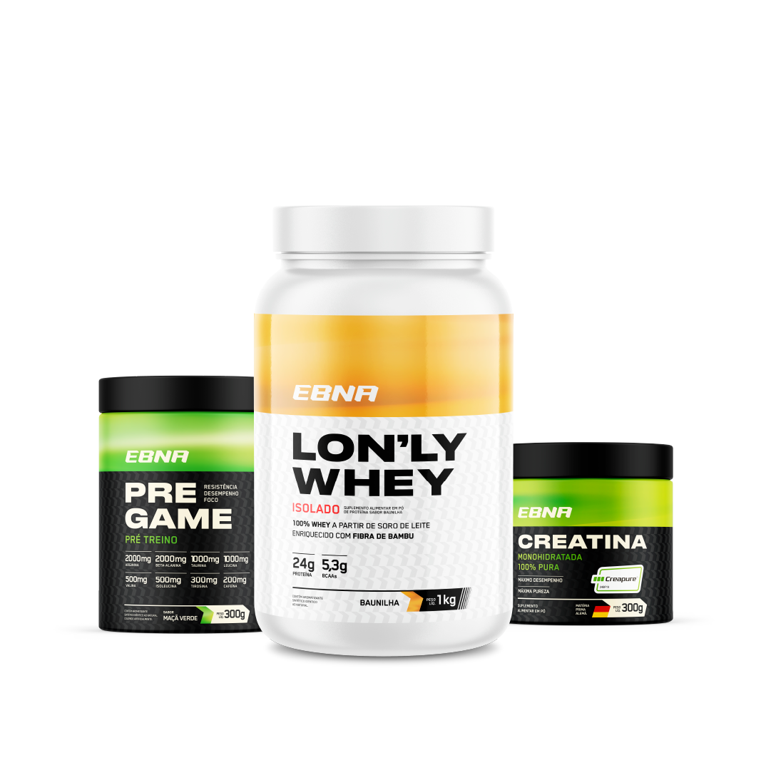 Advanced Kit → Lon'ly Whey + Pre-Game + Creatina