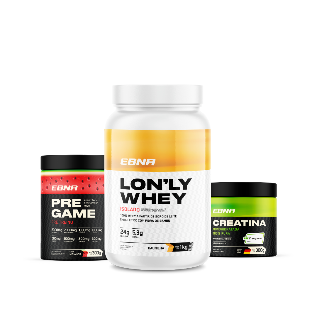 Advanced Kit → Lon'ly Whey + Pre-Game + Creatina