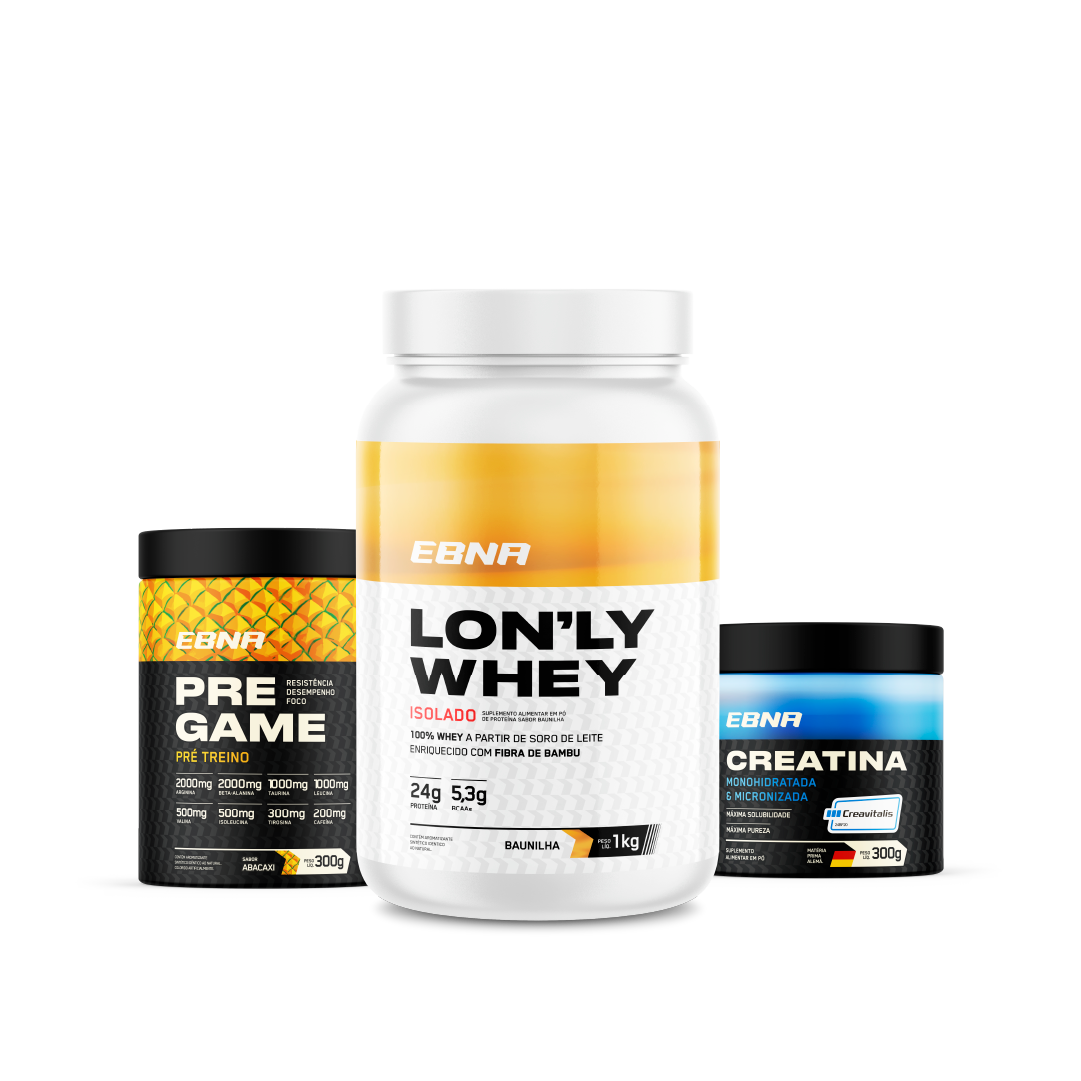 Advanced Kit → Lon'ly Whey + Pre-Game + Creatina