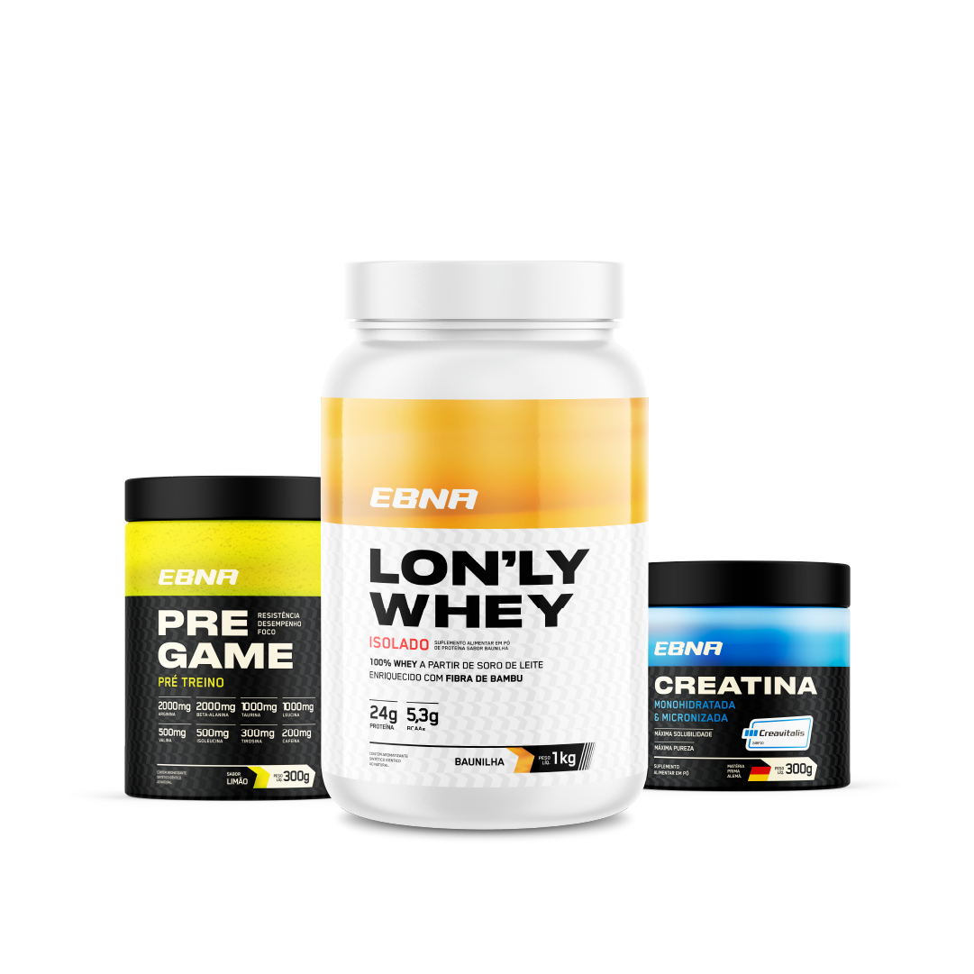Advanced Kit → Lon'ly Whey + Pre-Game + Creatina