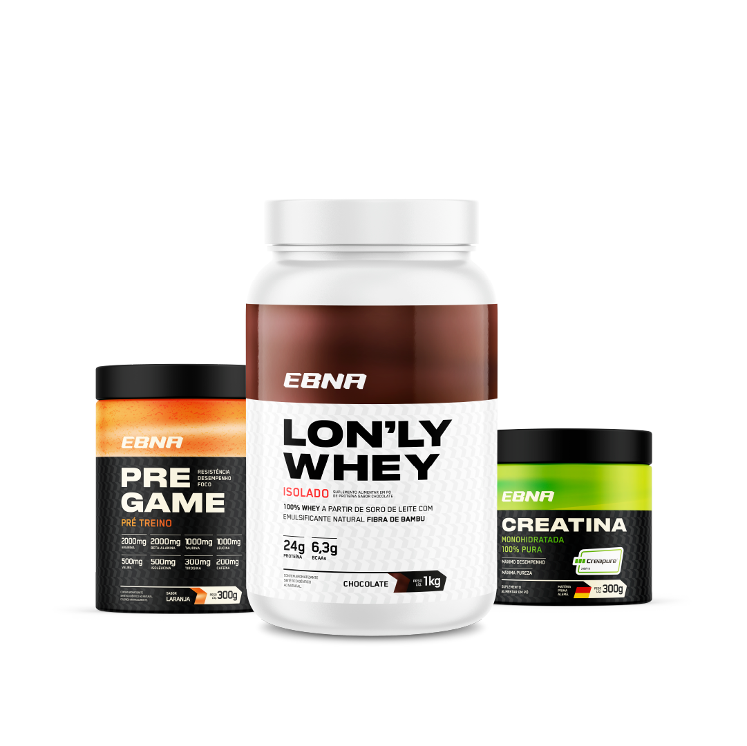 Advanced Kit → Lon'ly Whey + Pre-Game + Creatina