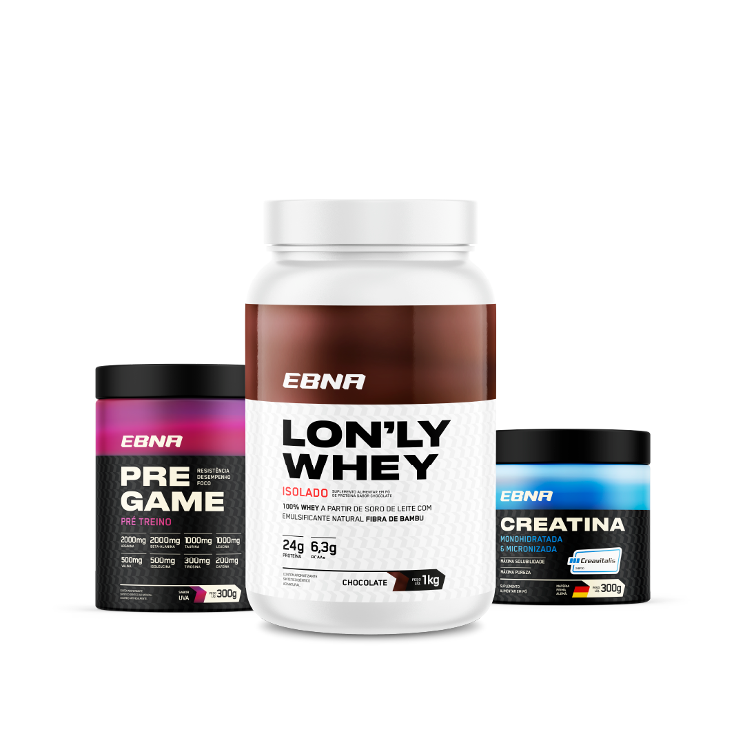 Advanced Kit → Lon'ly Whey + Pre-Game + Creatina