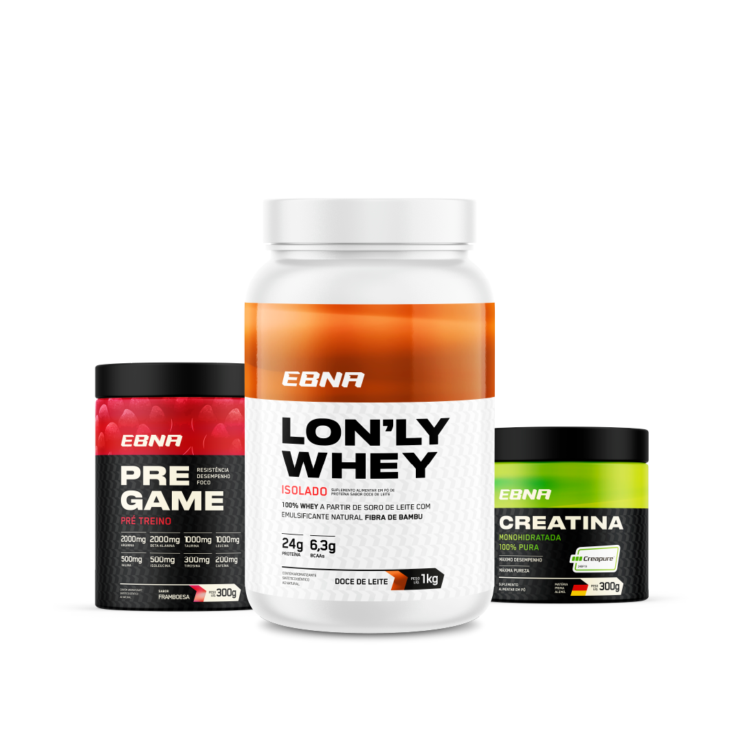 Advanced Kit → Lon'ly Whey + Pre-Game + Creatina