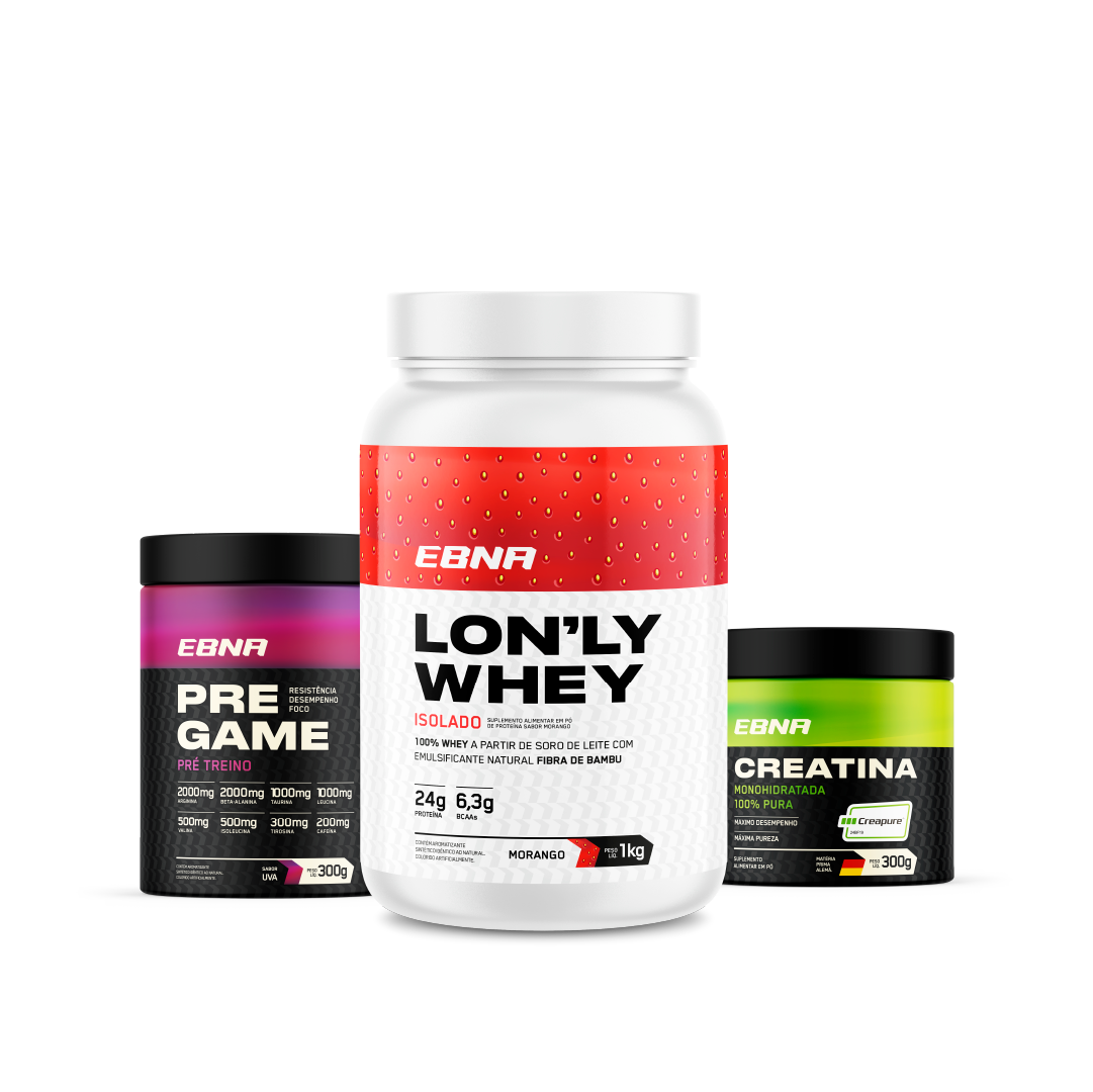Advanced Kit → Lon'ly Whey + Pre-Game + Creatina