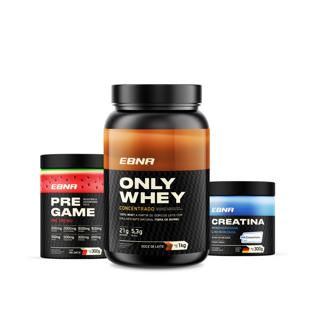 Starter Kit → Only Whey + Pre-Game + Creatina