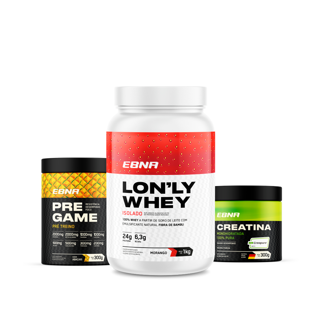 Advanced Kit → Lon'ly Whey + Pre-Game + Creatina