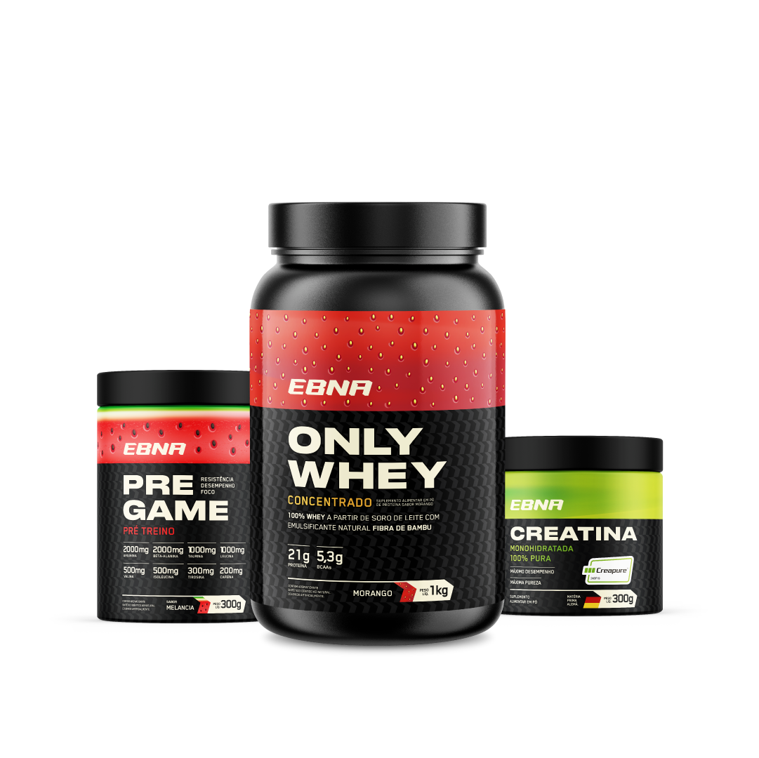 Starter Kit → Only Whey + Pre-Game + Creatina